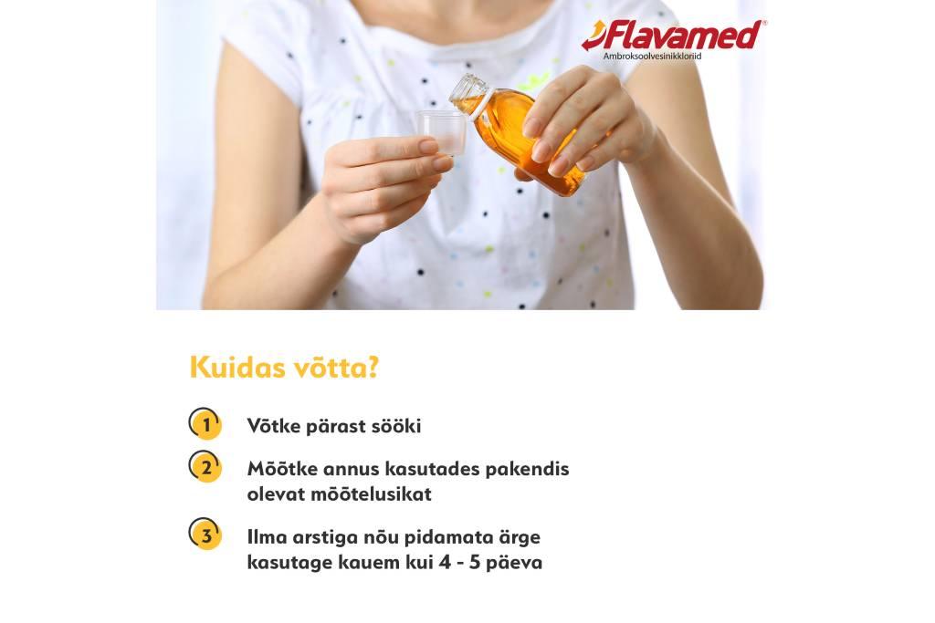Kuidas Flavamed®-i (ambroksool) võtta?