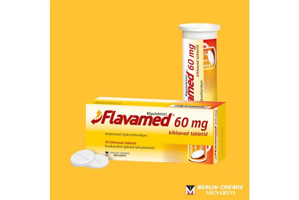 Flavamed® 60 mg (ambroksool) kihisevad tabletid