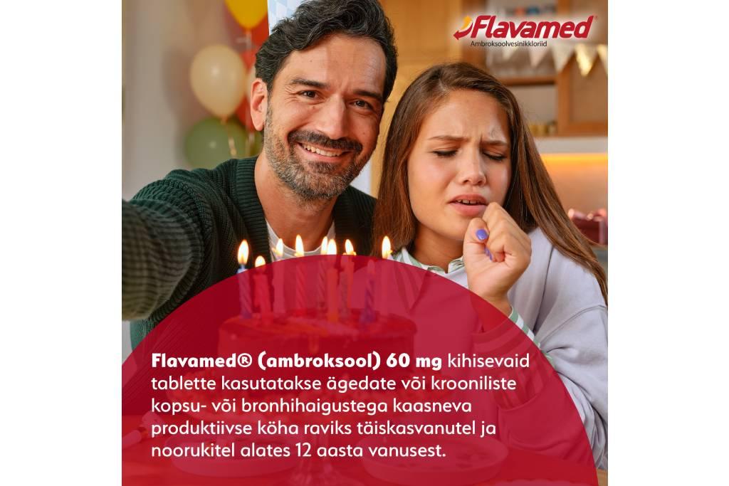 Isa ja tütar teevad selfit, tütar hakkab köhima